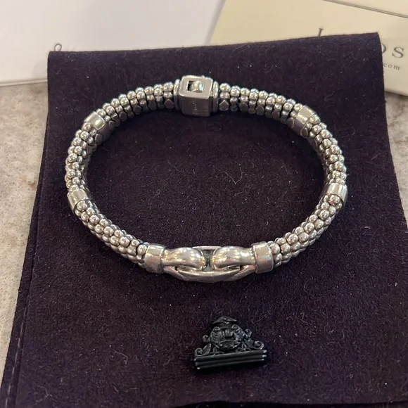 Lagos Silver Beaded Bracelet - Picture 2 of 11